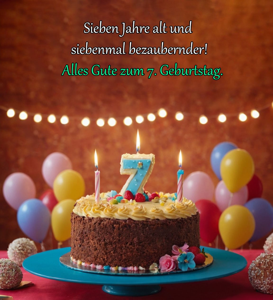 Sprüche für Glückwünsche zum 7. Geburtstag