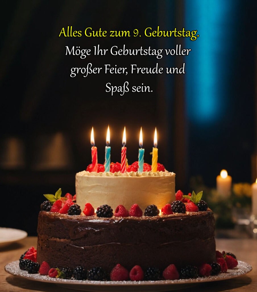 Sprüche für Glückwünsche zum 9. Geburtstag