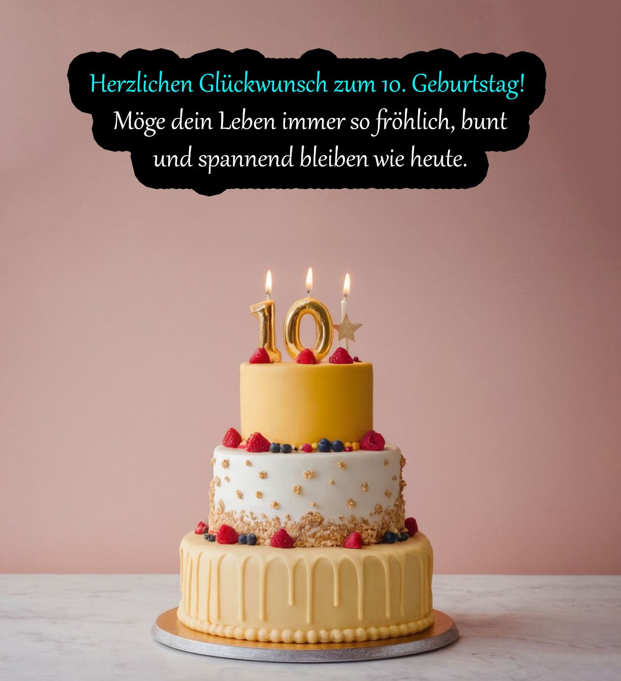 Sprüche für glückwünsche zum 10. Geburtstag