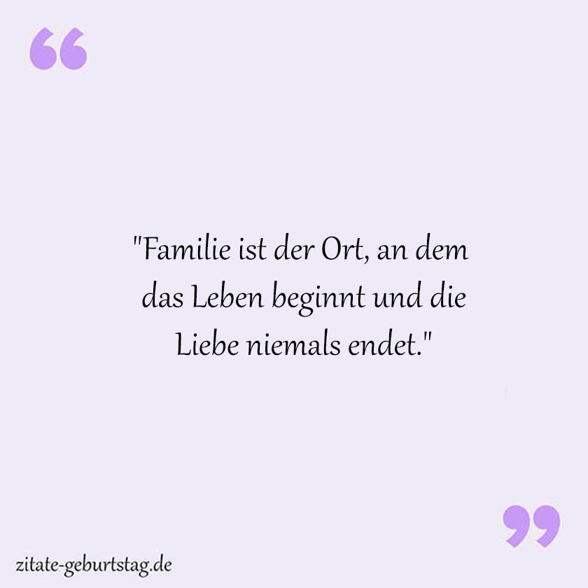 Sprüche & zitate familie kurz