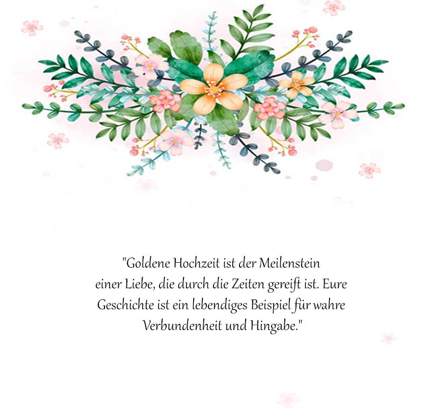 Sprüche & zitate zur goldenen hochzeit