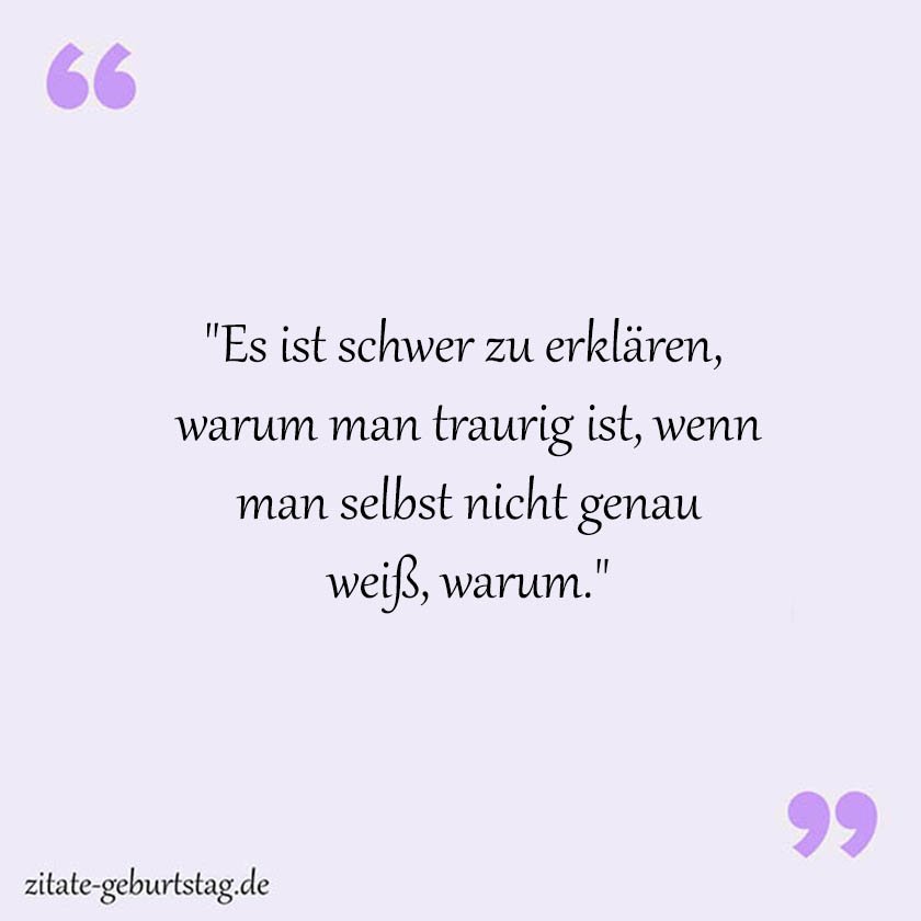 Traurige Sprüche & Zitate zum Nachdenken