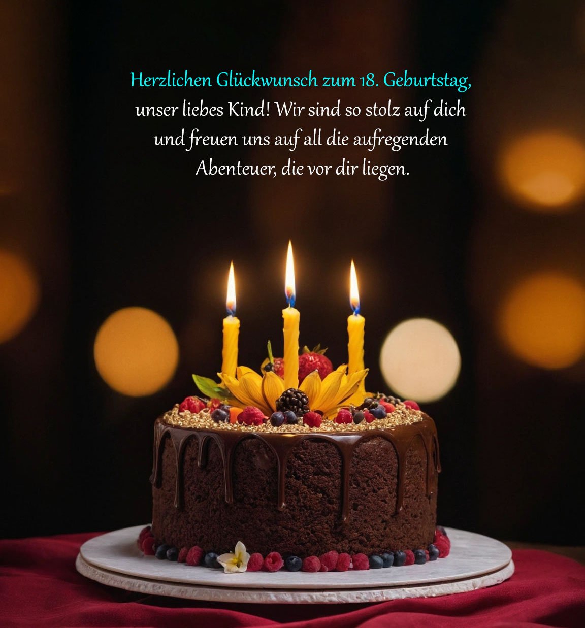 Volljährigkeit Glückwünsche Zum 18 Geburtstag Von Den Eltern