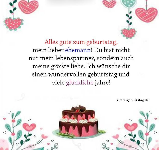 100+ Geburtstagssprüche und Ziate Für Ehemann