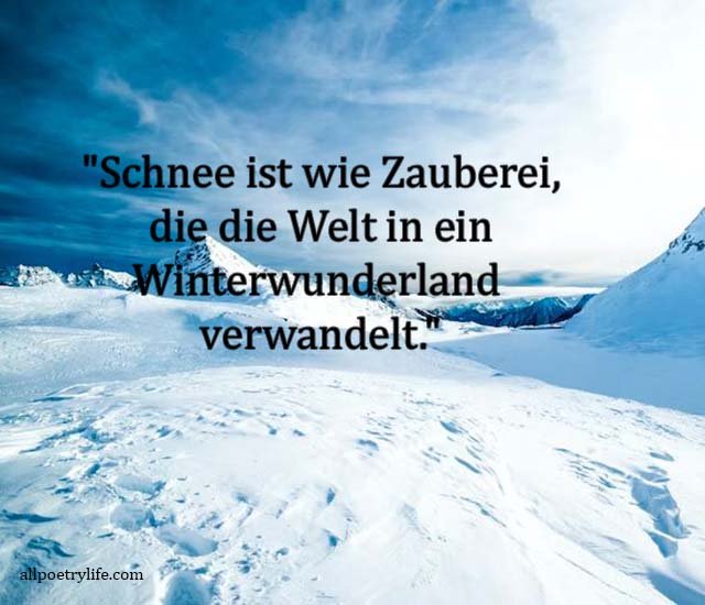 Beste Neue Berühmte Schnee Sprüche Und Zitate