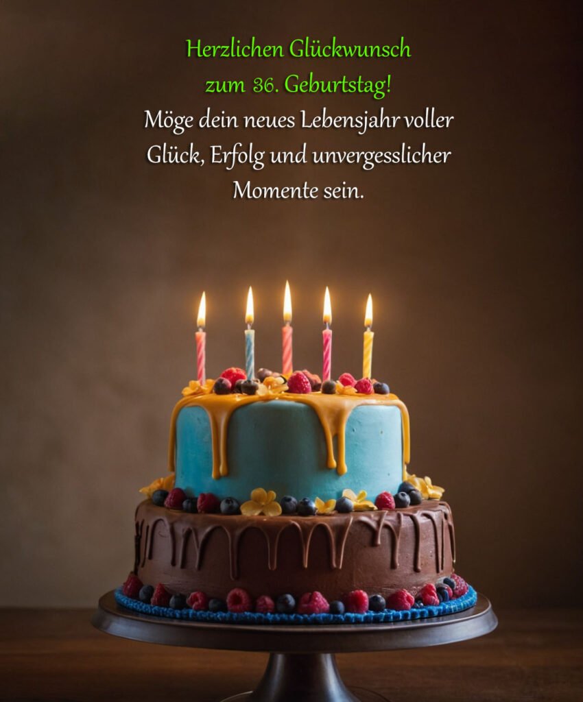Sprüche für Glückwünsche zum 36. Geburtstag
