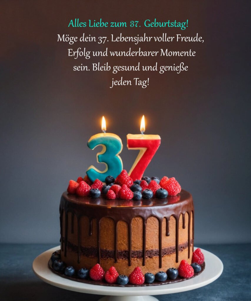 Sprüche für Glückwünsche zum 37. Geburtstag