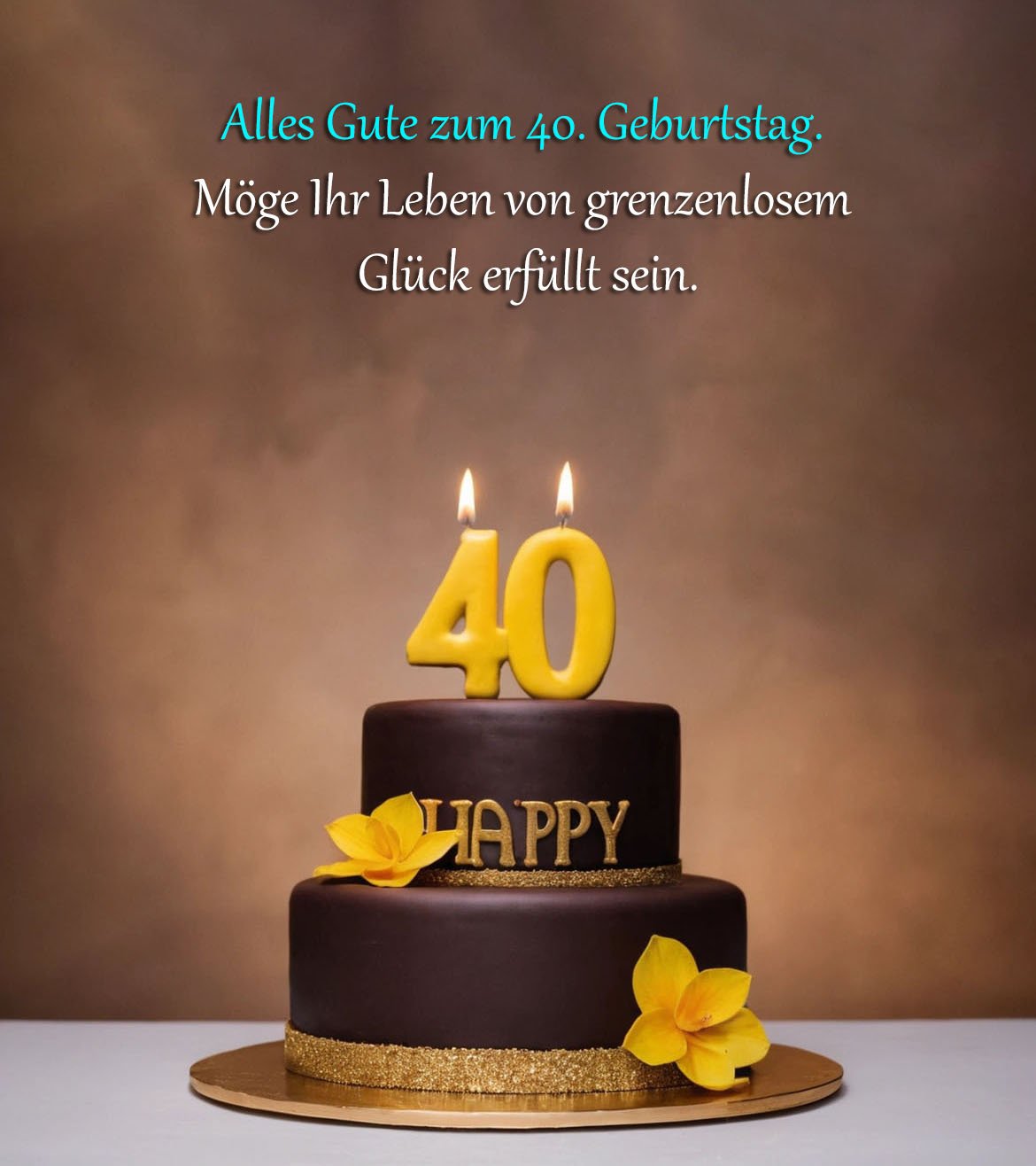 Sprüche für Glückwünsche zum 40. Geburtstag