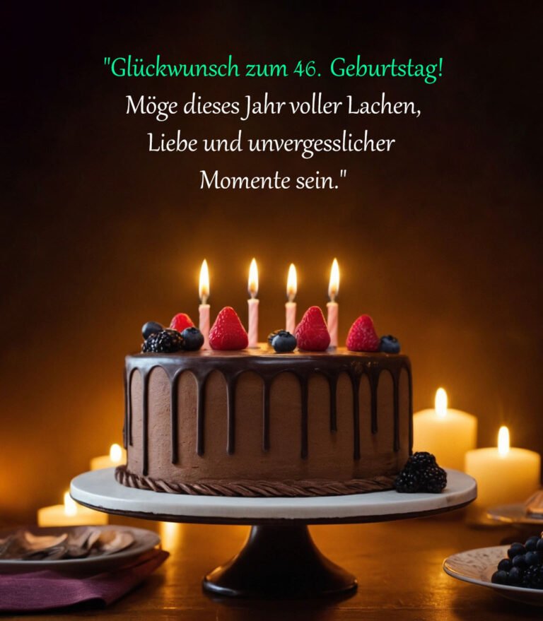 Sprüche für Glückwünsche zum 46. Geburtstag