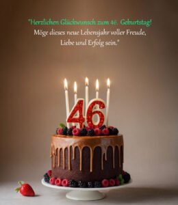 Sprüche für Glückwünsche zum 46. Geburtstag