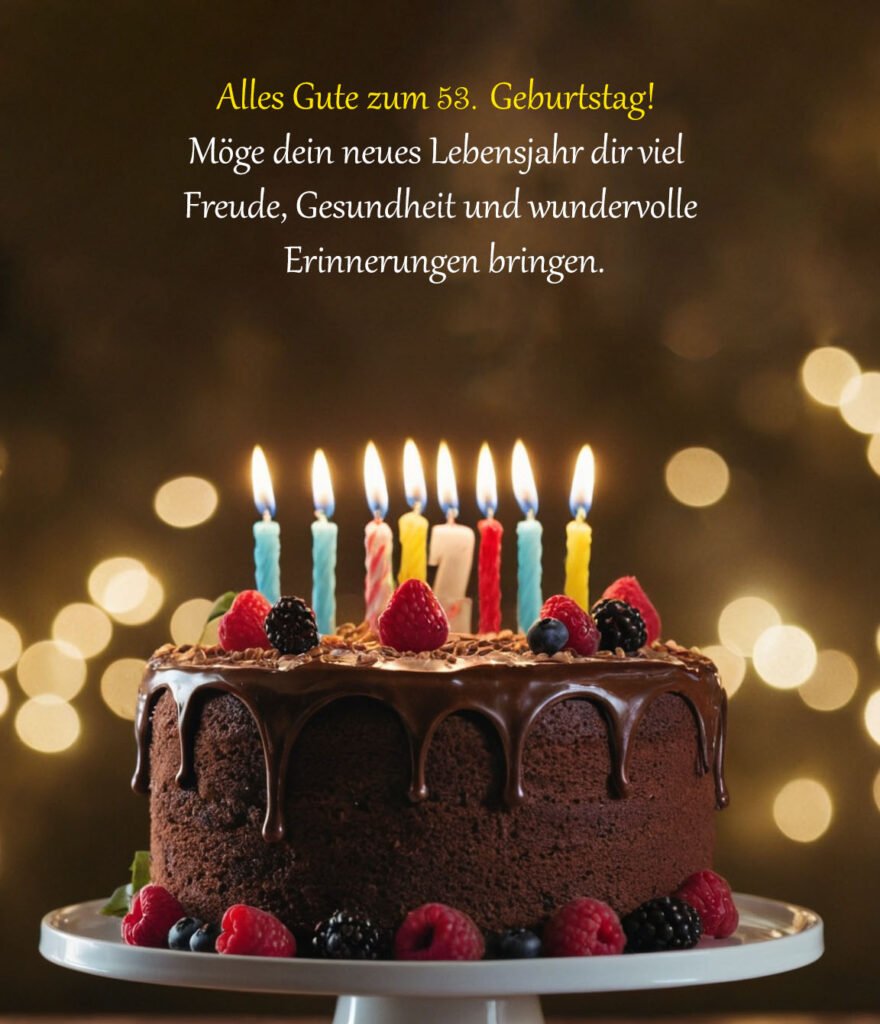 Sprüche für Glückwünsche zum 53. Geburtstag