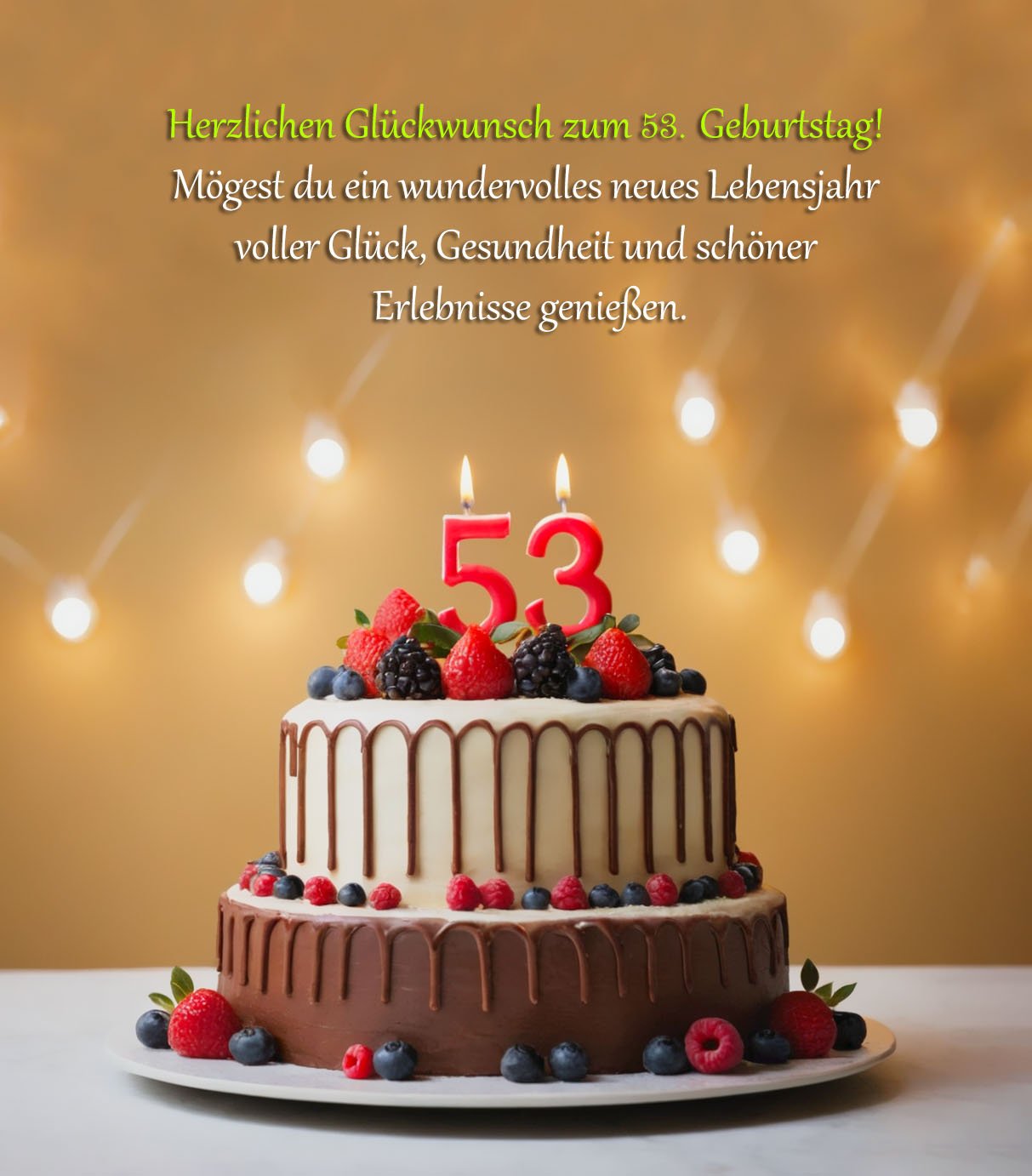 Sprüche für Glückwünsche zum 53. Geburtstag