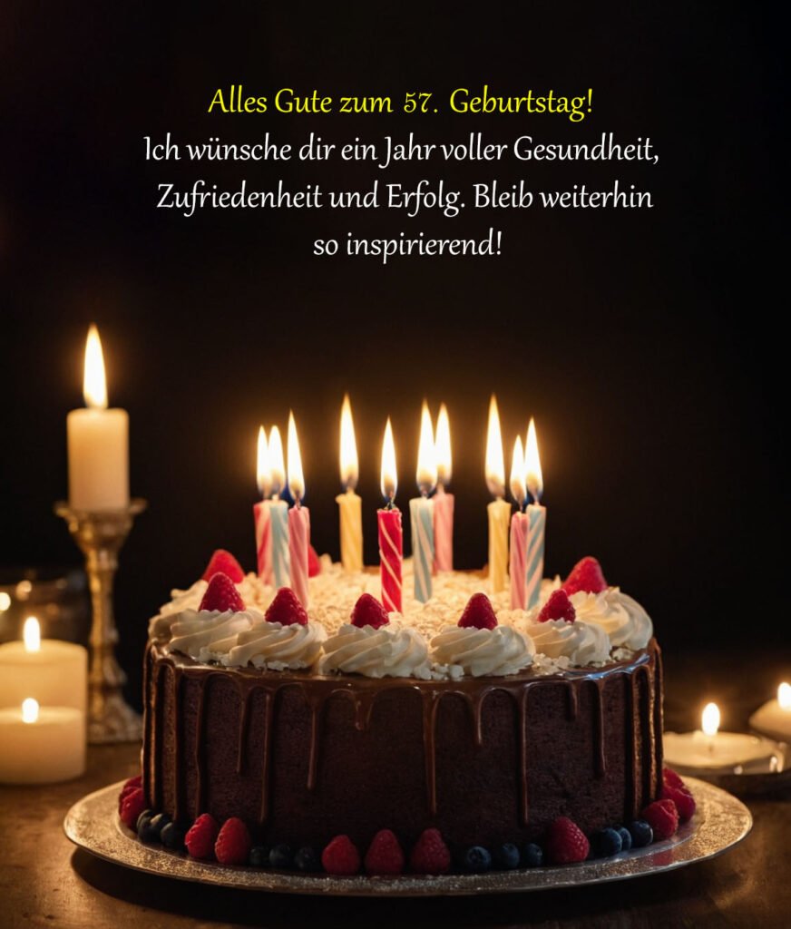 Sprüche für Glückwünsche zum 57. Geburtstag