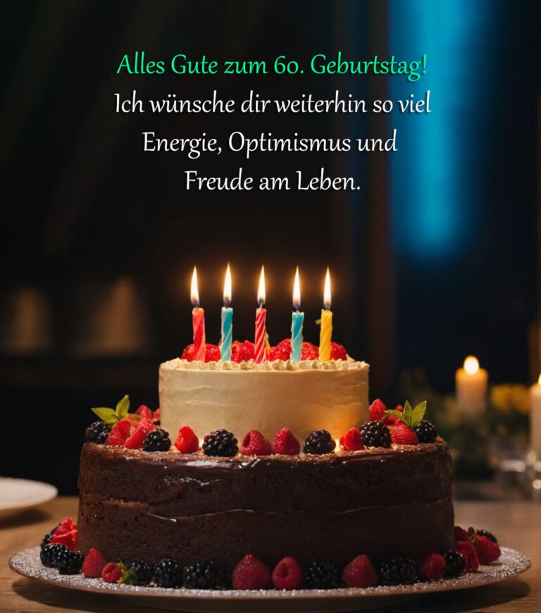 Sprüche für Glückwünsche zum 60. Geburtstag