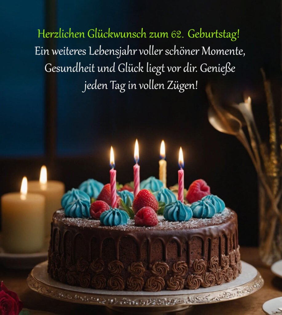 Sprüche für Glückwünsche zum 62. Geburtstag