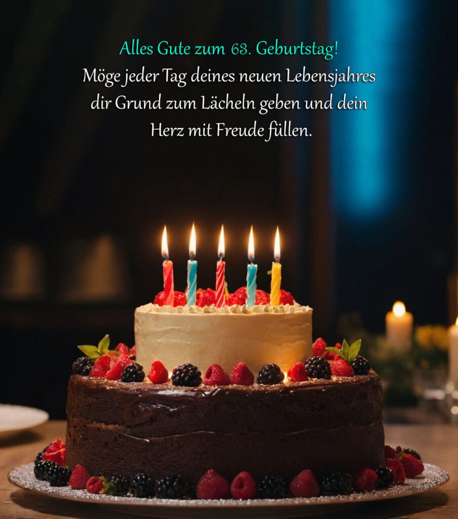 Sprüche für Glückwünsche zum 63. Geburtstag