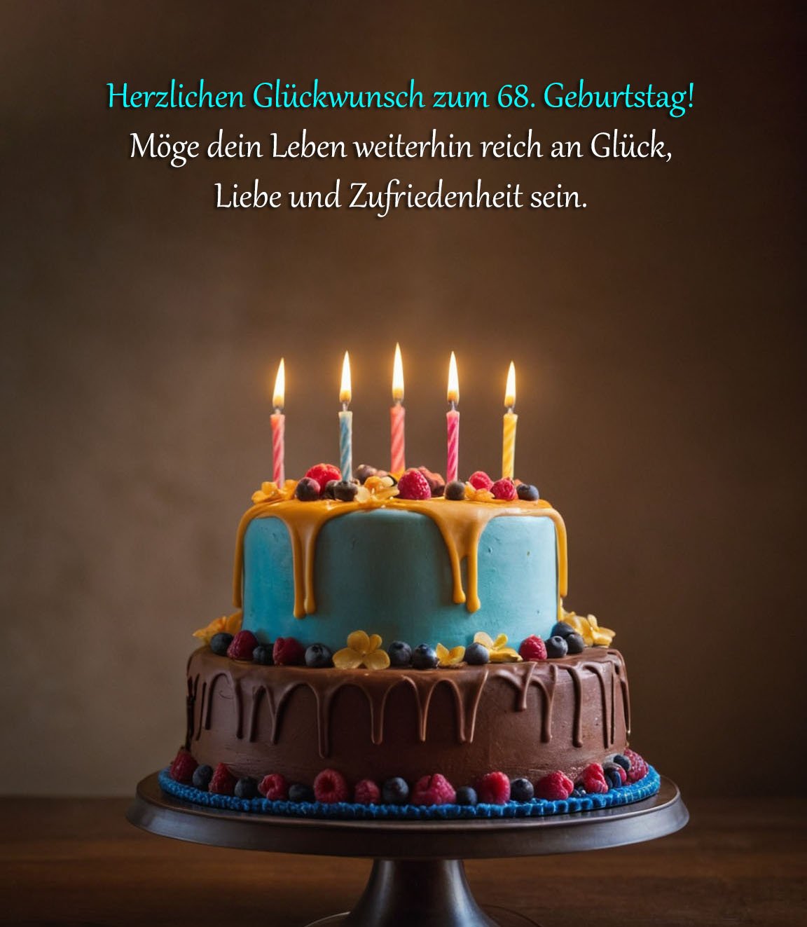 Sprüche für Glückwünsche zum 68. Geburtstag