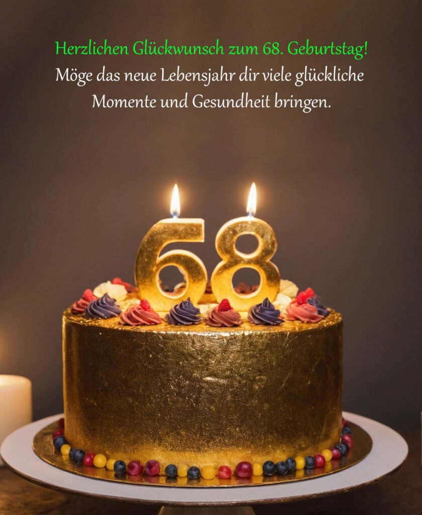 Sprüche für Glückwünsche zum 68. Geburtstag