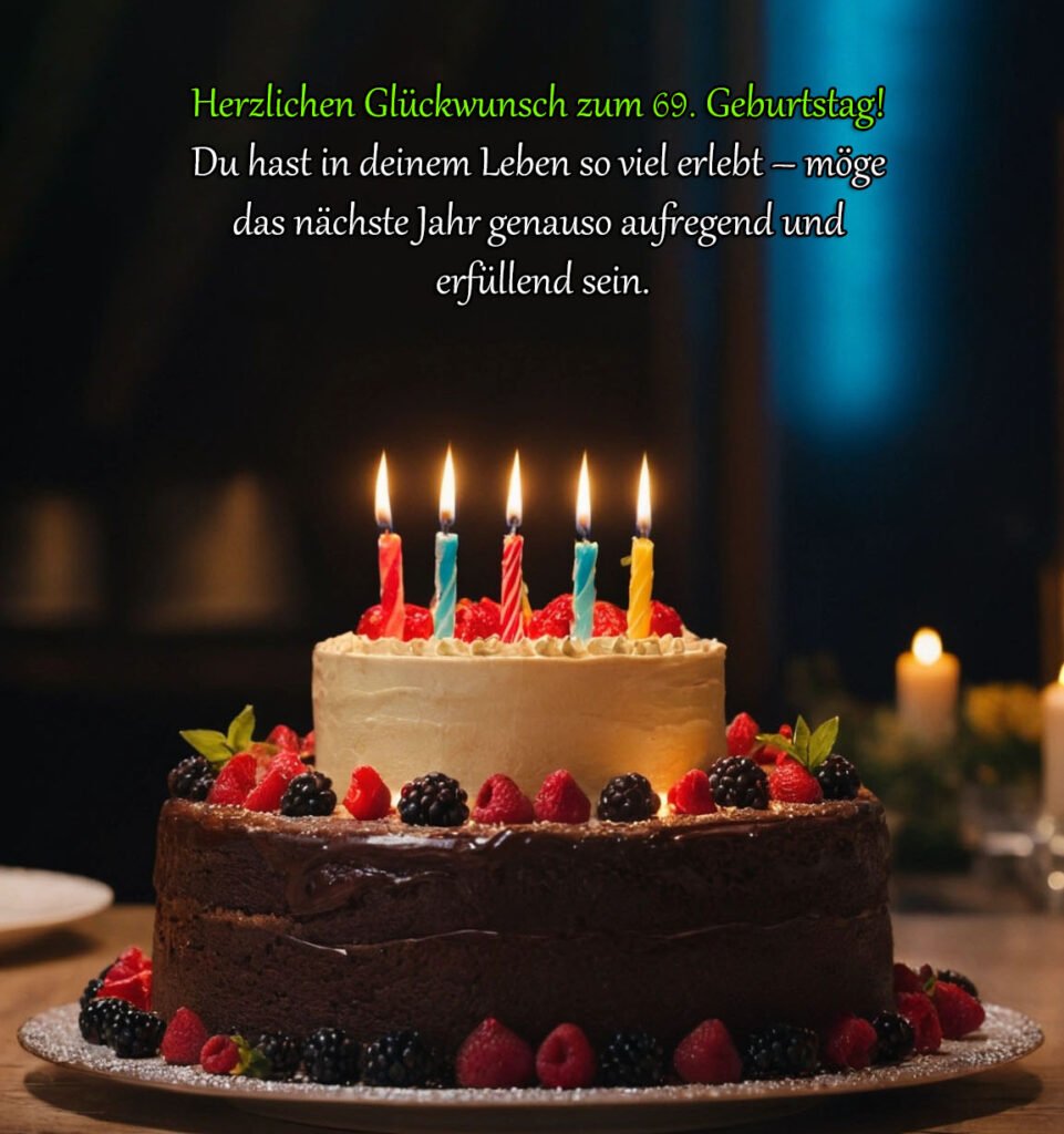 Sprüche für Glückwünsche zum 69. Geburtstag