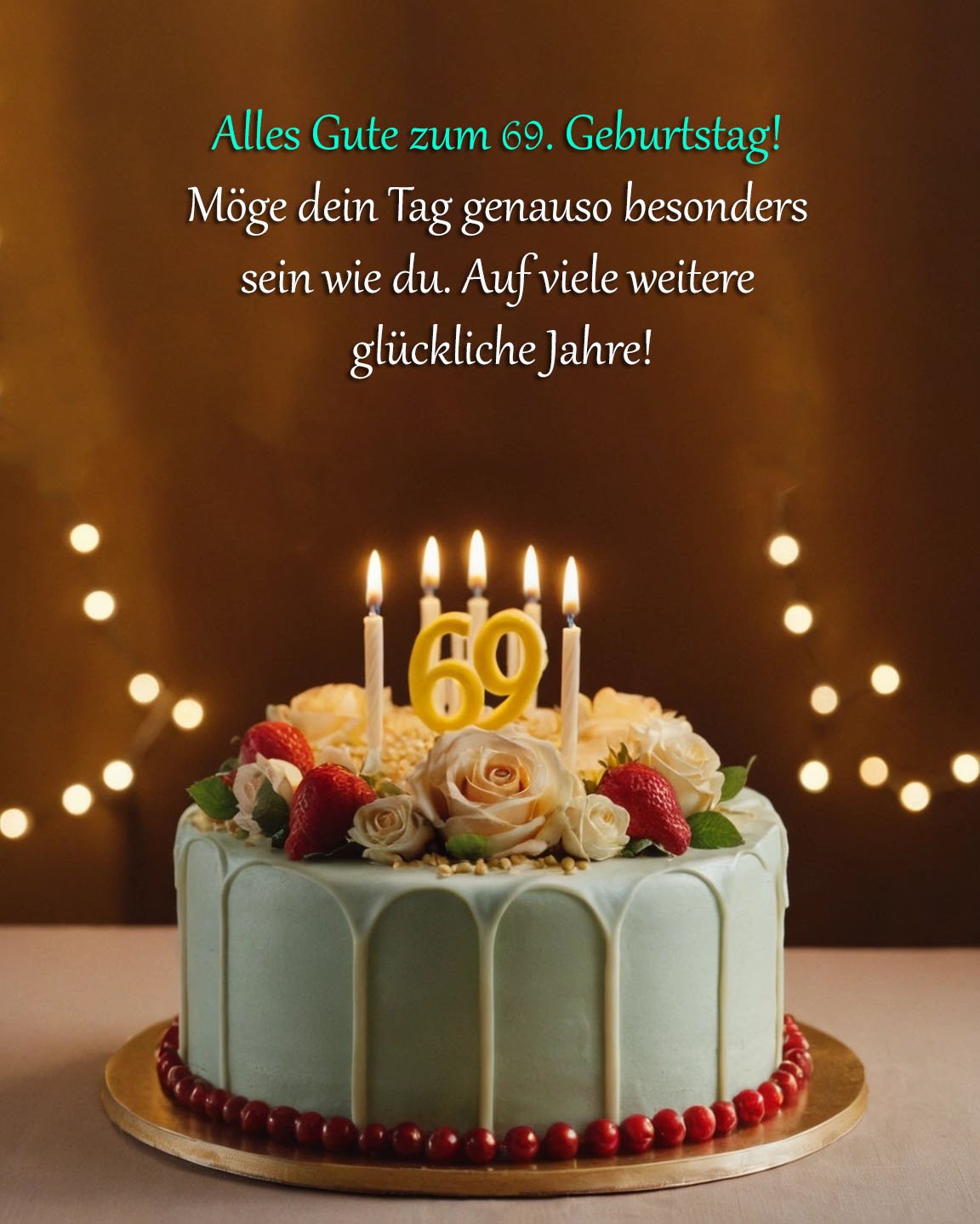 Sprüche für Glückwünsche zum 69. Geburtstag