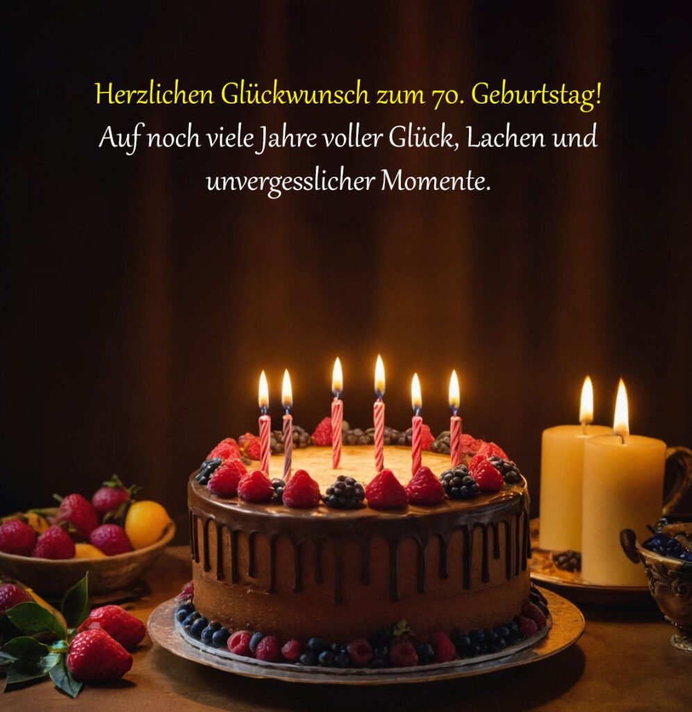 Sprüche für Glückwünsche zum 70. Geburtstag