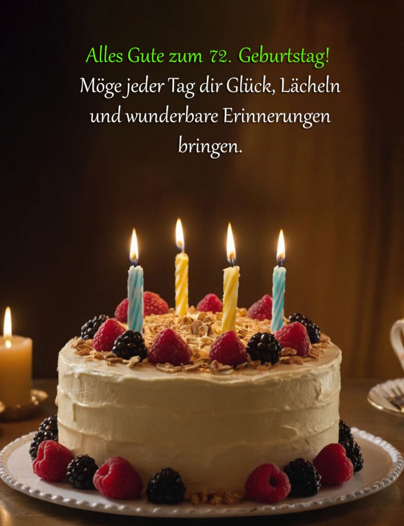 Sprüche für Glückwünsche zum 72. Geburtstag