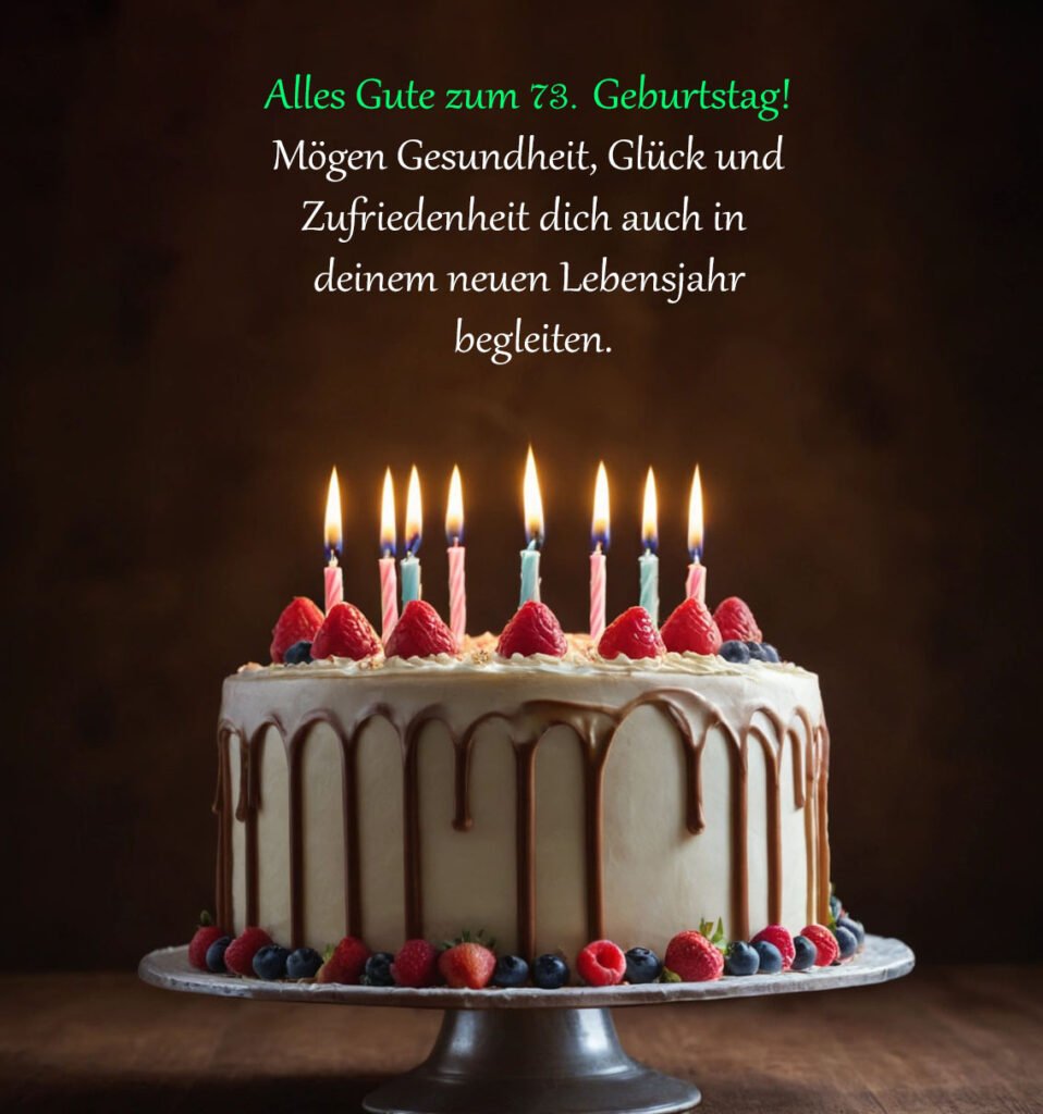 Sprüche für Glückwünsche zum 73. Geburtstag