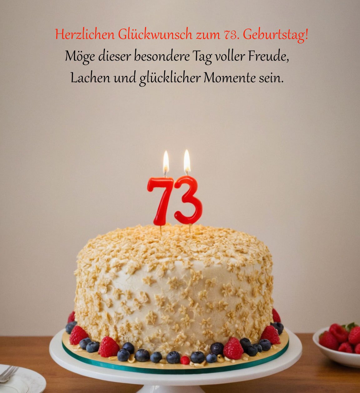 Sprüche für Glückwünsche zum 73. Geburtstag