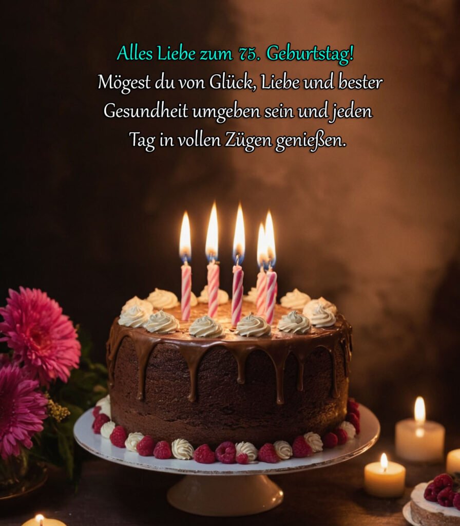 Sprüche für Glückwünsche zum 75. Geburtstag