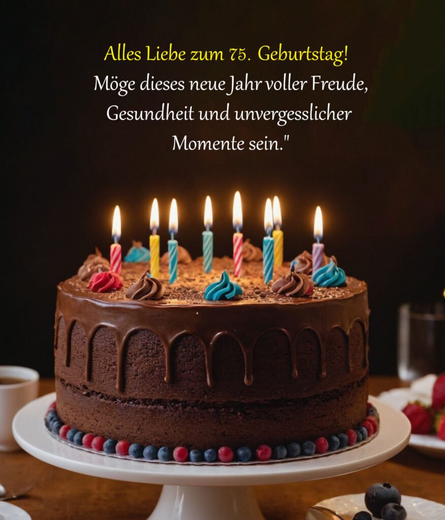 Sprüche für Glückwünsche zum 75. Geburtstag