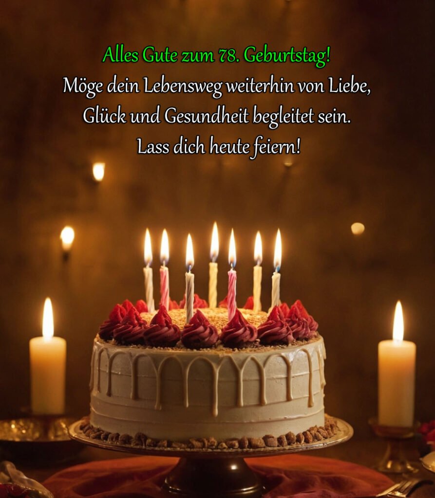 Sprüche für Glückwünsche zum 78. Geburtstag