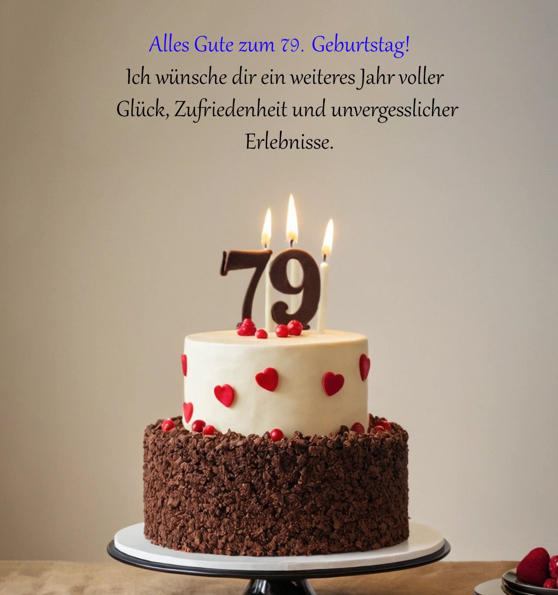 Sprüche für Glückwünsche zum 79. Geburtstag