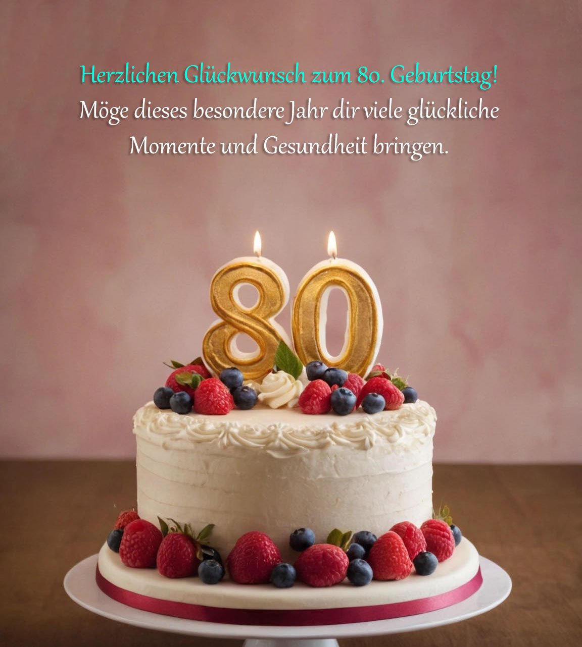 Sprüche für Glückwünsche zum 80. Geburtstag