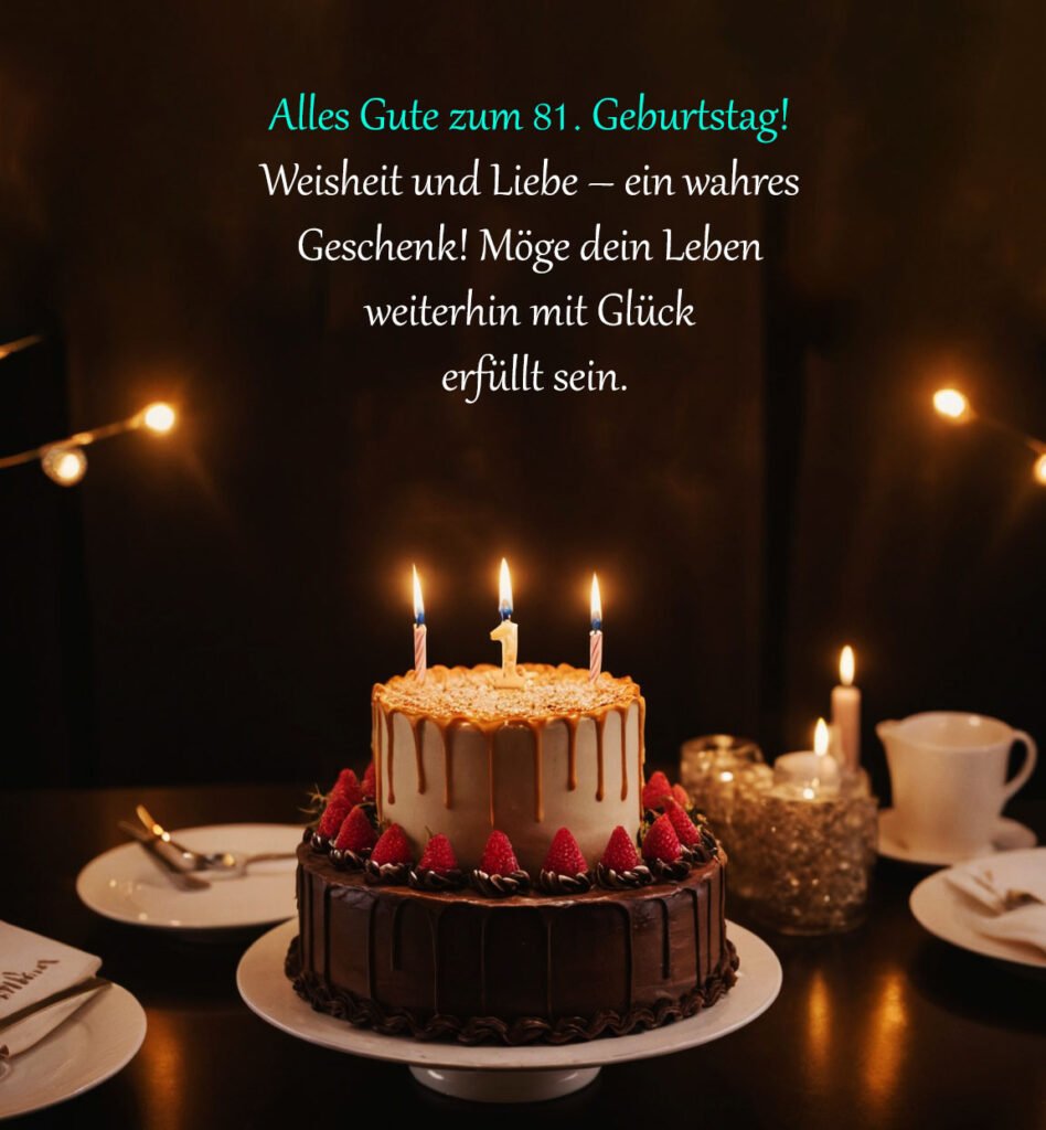 Sprüche für Glückwünsche zum 81. Geburtstag