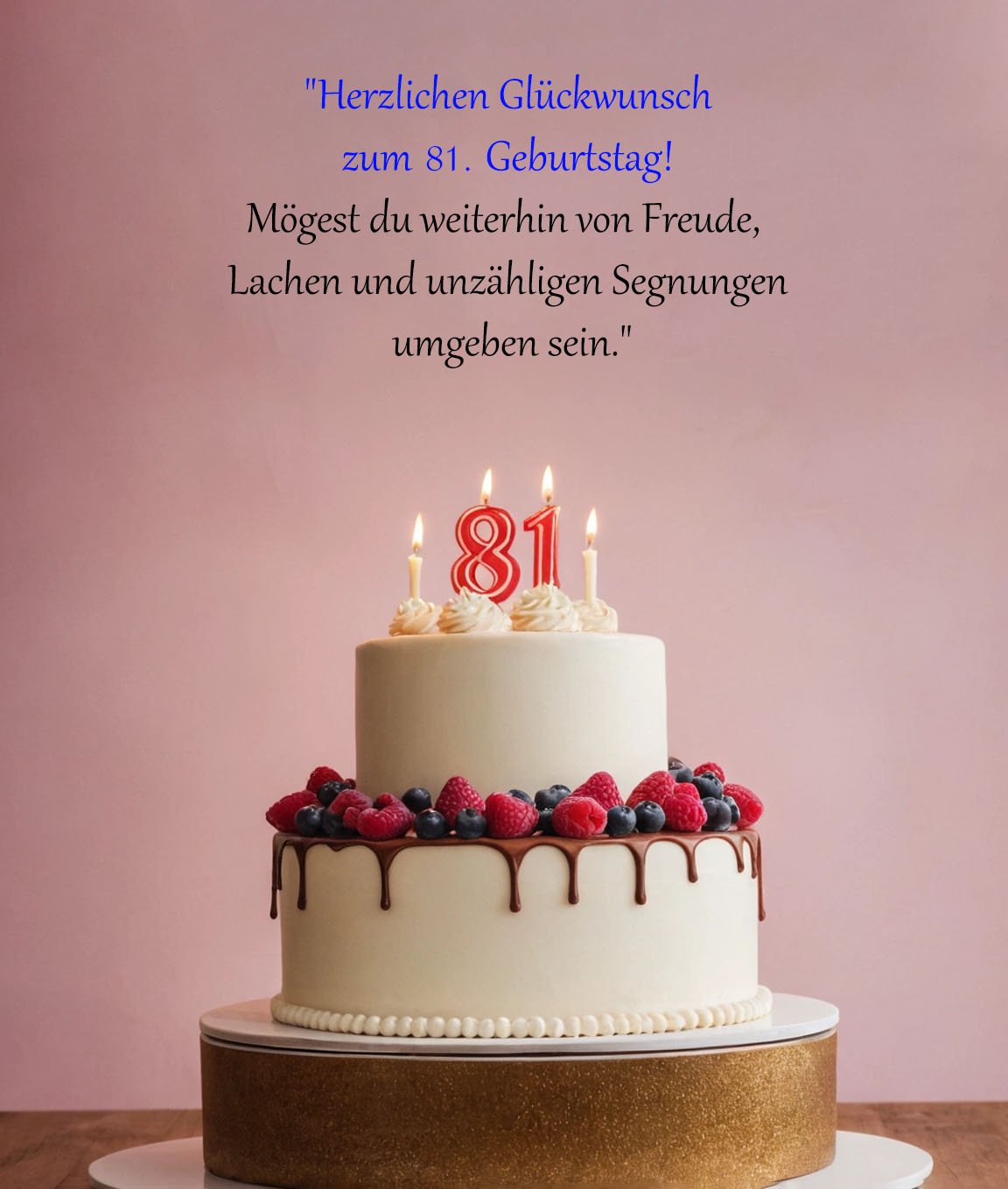 Sprüche für Glückwünsche zum 81. Geburtstag