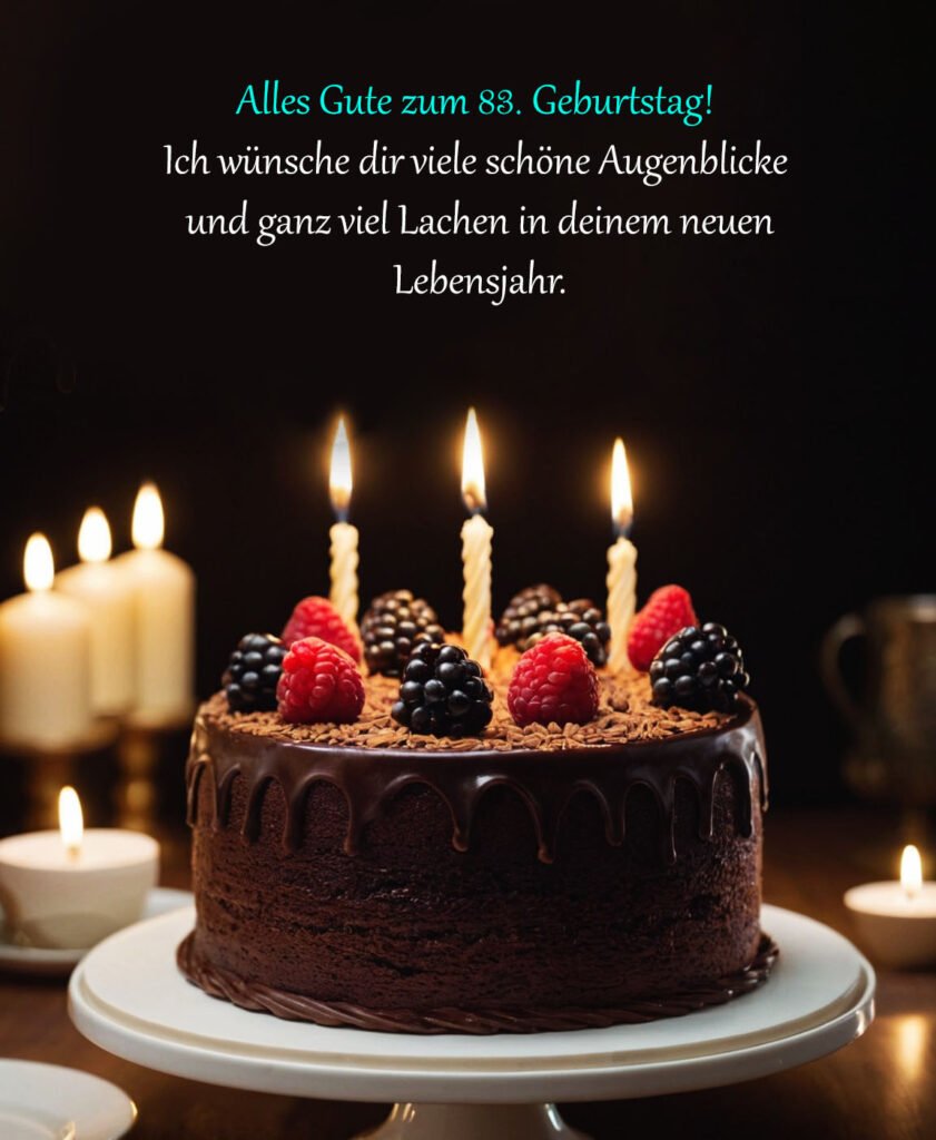 Sprüche für Glückwünsche zum 83. Geburtstag