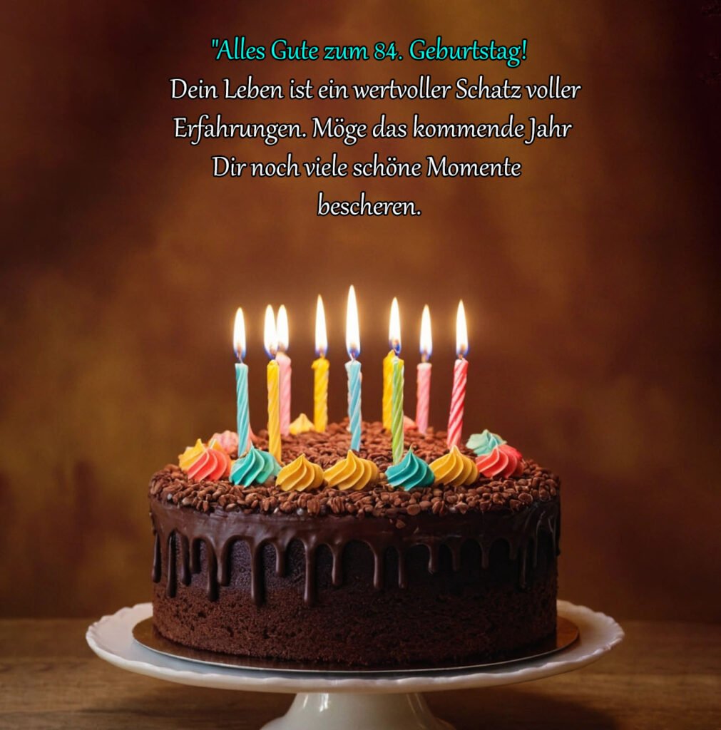 Sprüche für Glückwünsche zum 84. Geburtstag
