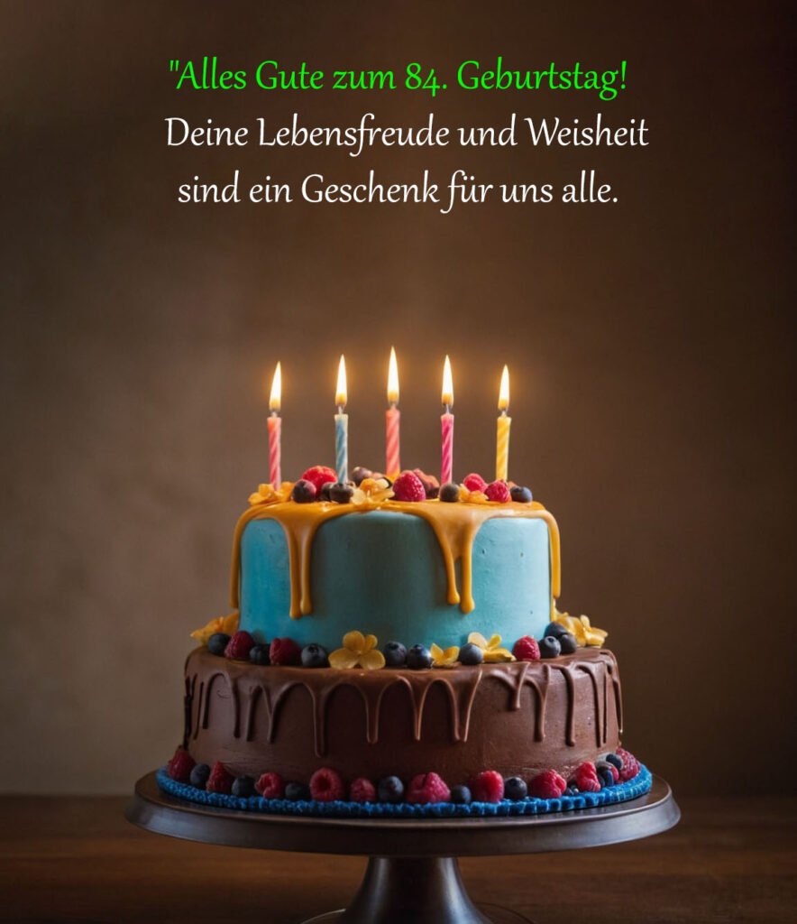 Sprüche für Glückwünsche zum 84. Geburtstag
