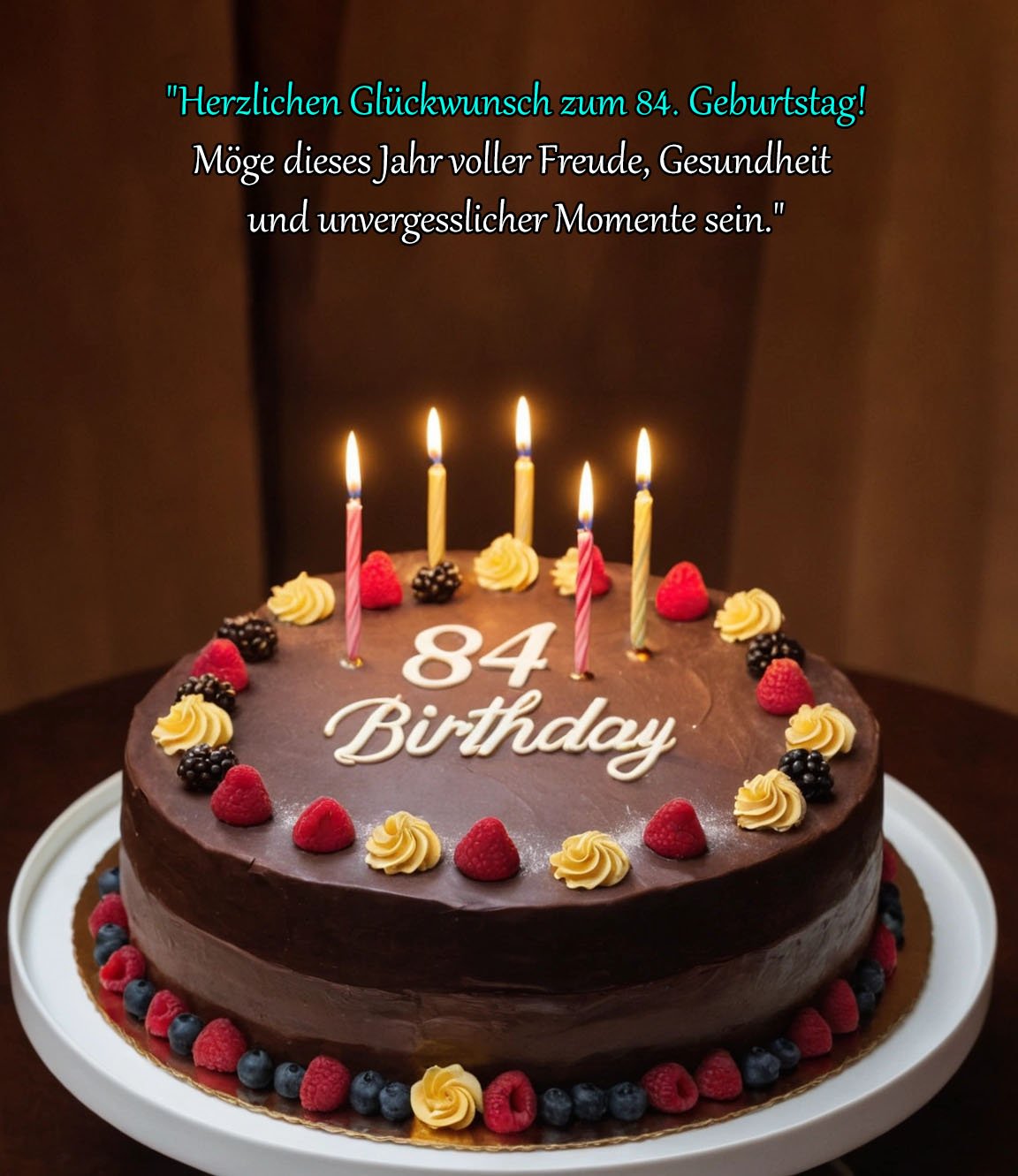 Sprüche für Glückwünsche zum 84. Geburtstag