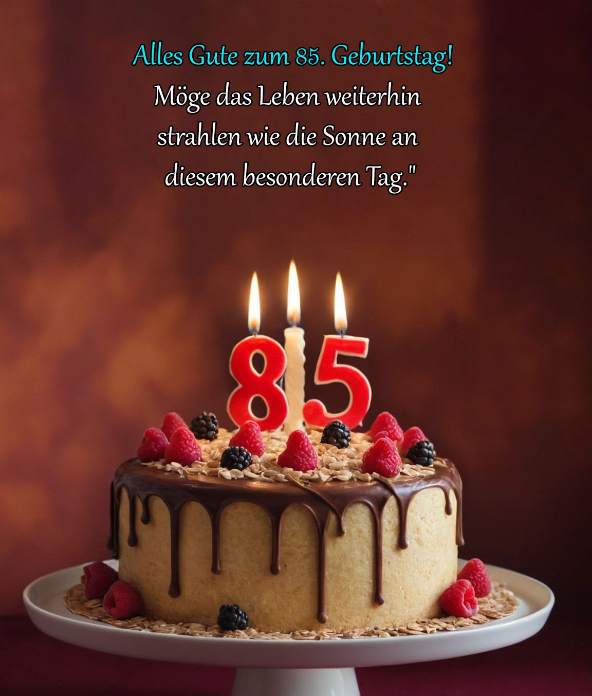 Sprüche für Glückwünsche zum 85. Geburtstag