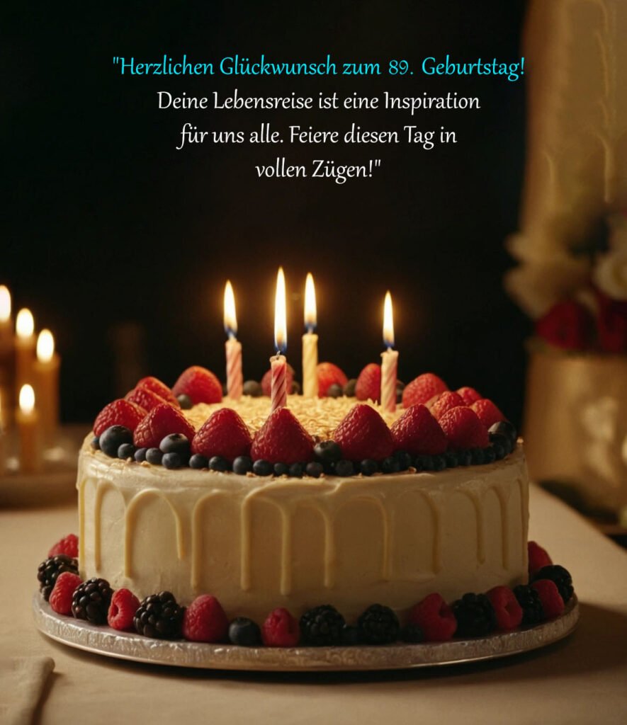 Sprüche für Glückwünsche zum 89. Geburtstag