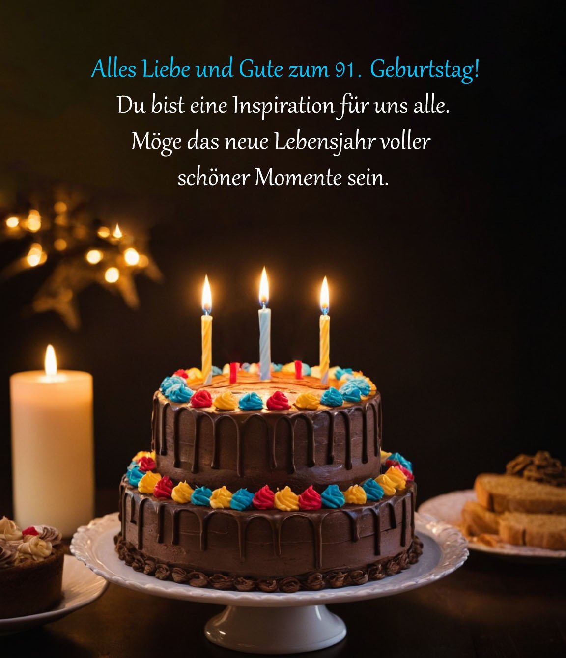 Sprüche für Glückwünsche zum 91. Geburtstag