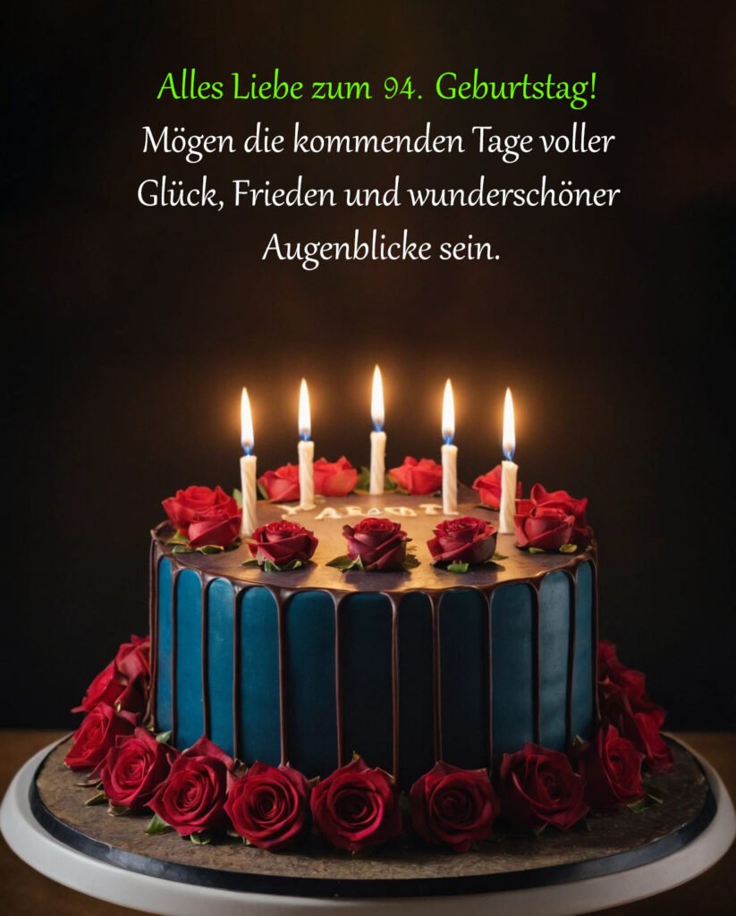 Sprüche für Glückwünsche zum 94. Geburtstag