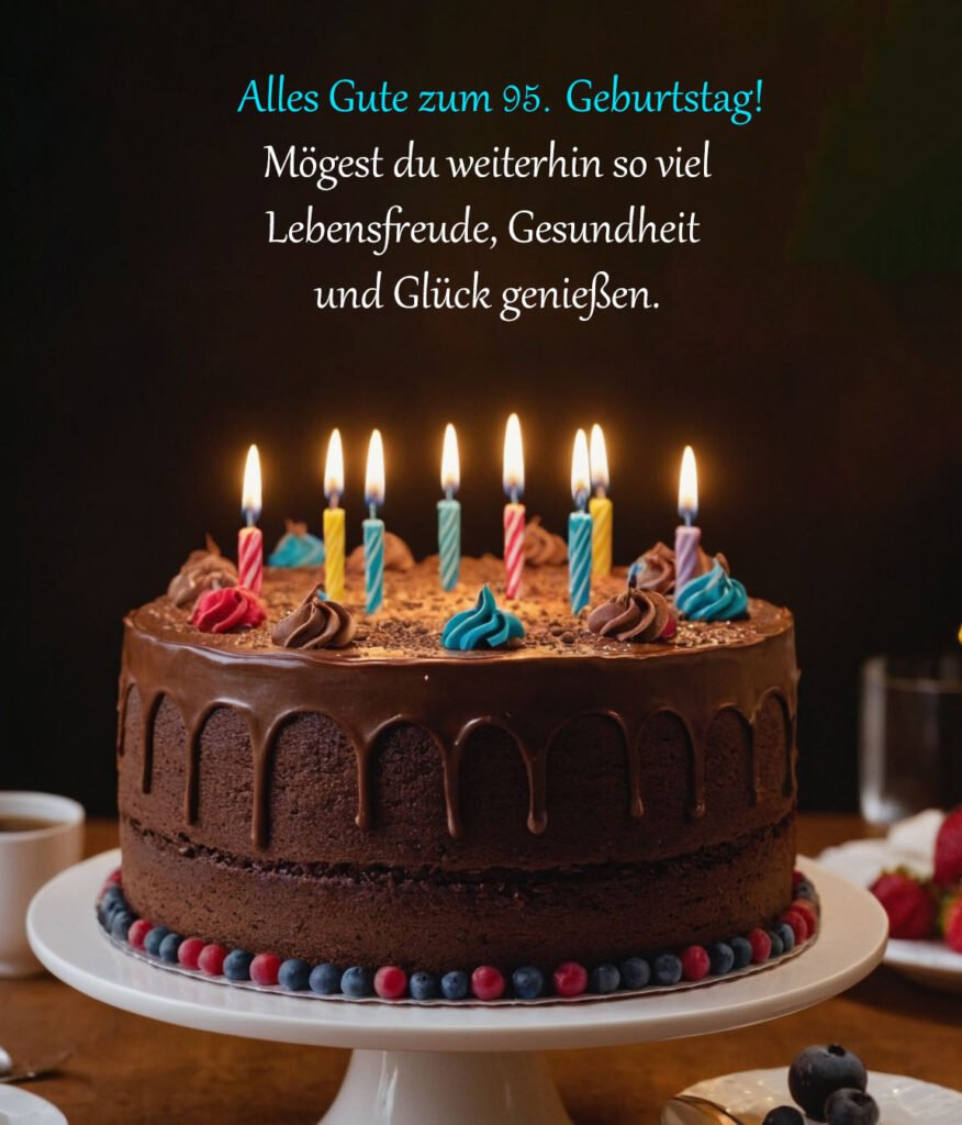 Sprüche für Glückwünsche zum 95. Geburtstag