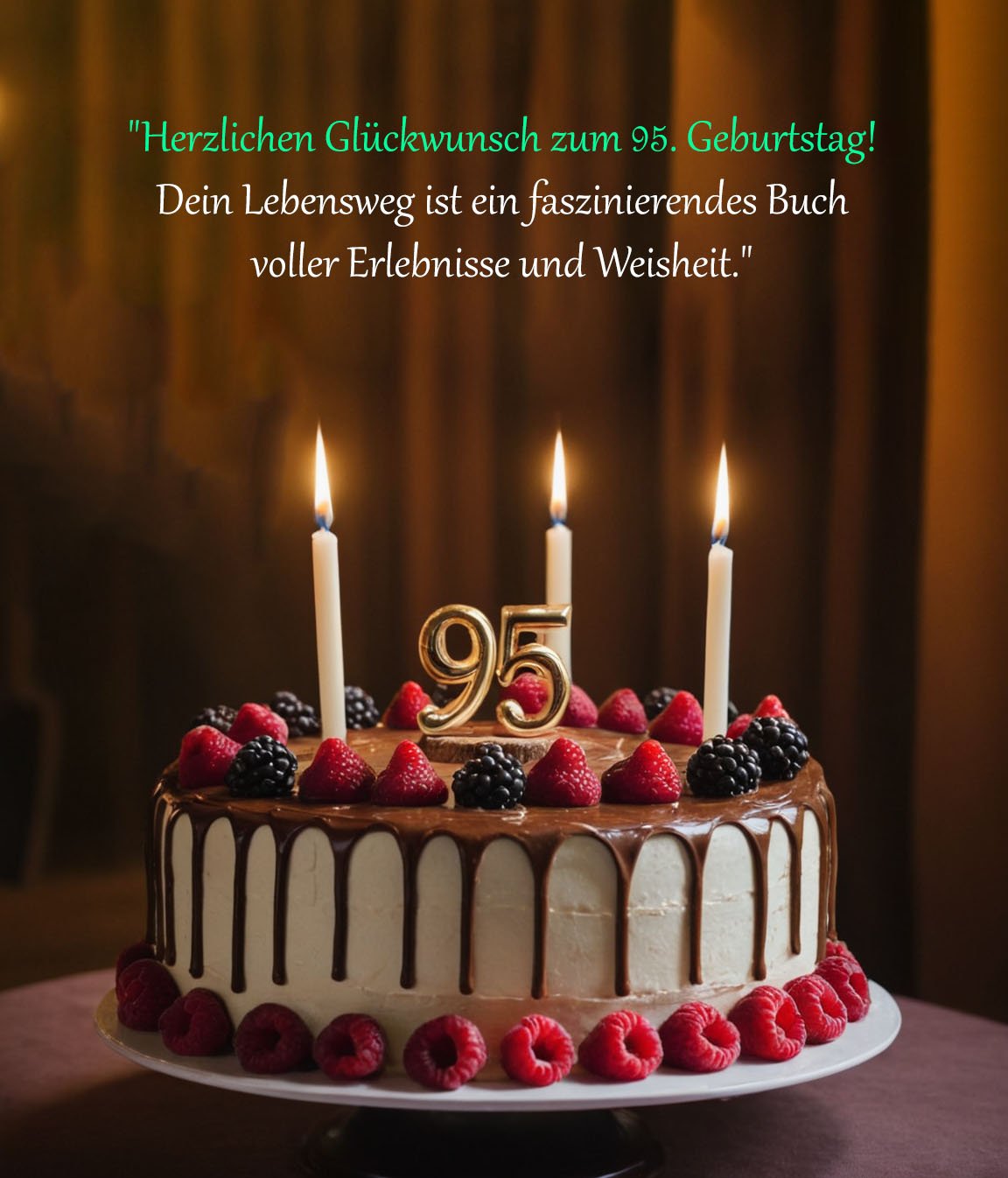 Sprüche für Glückwünsche zum 95. Geburtstag