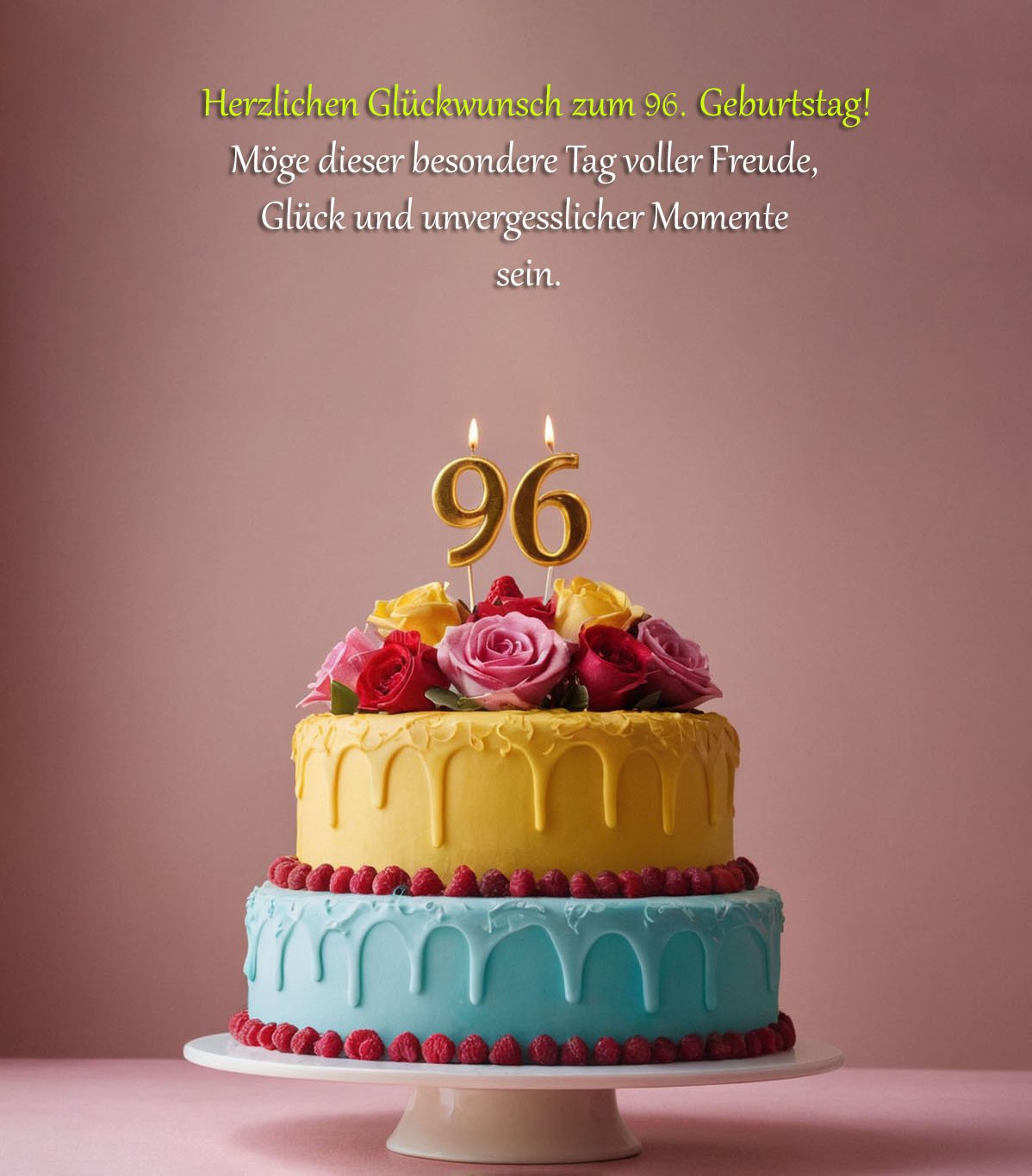 Sprüche für Glückwünsche zum 96. Geburtstag