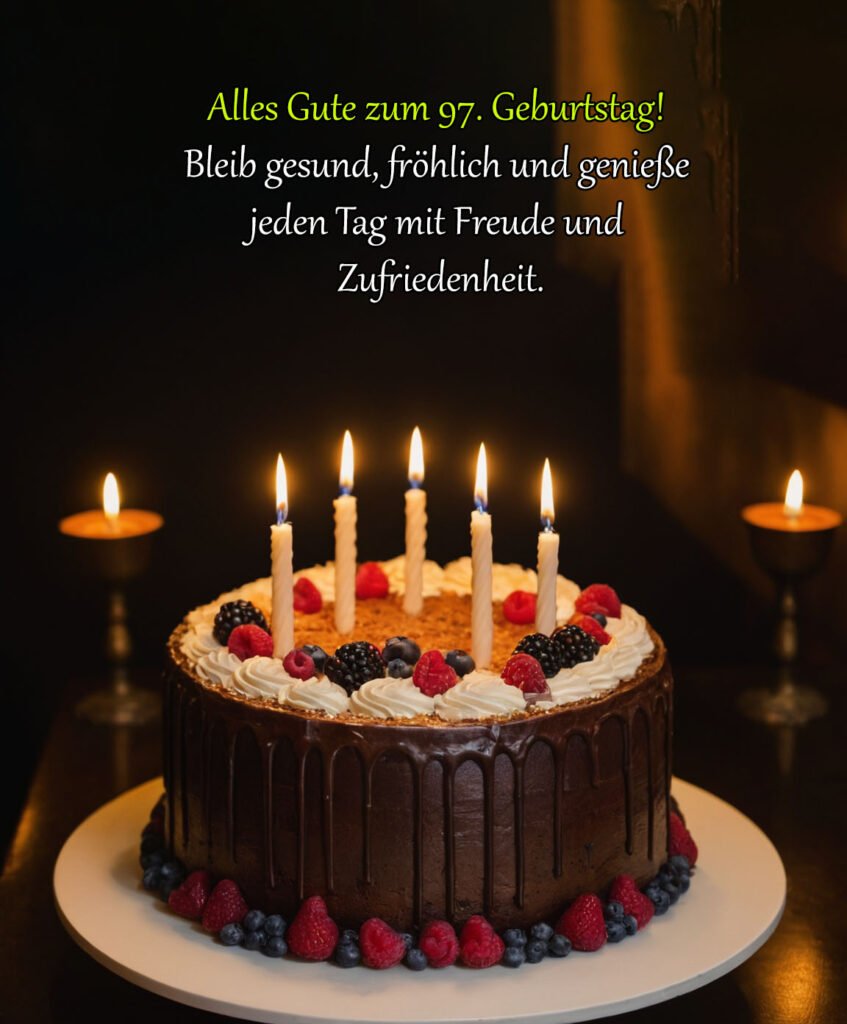Sprüche für Glückwünsche zum 97. Geburtstag