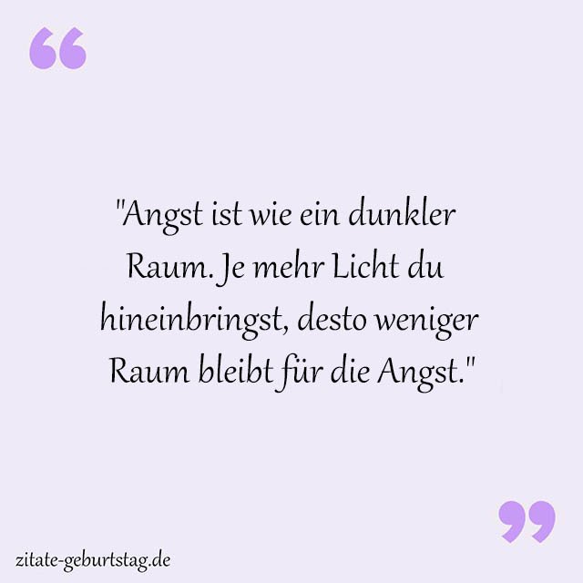 Angst Sprüche Und Zitate