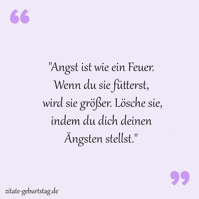 Angst Sprüche Und Zitate