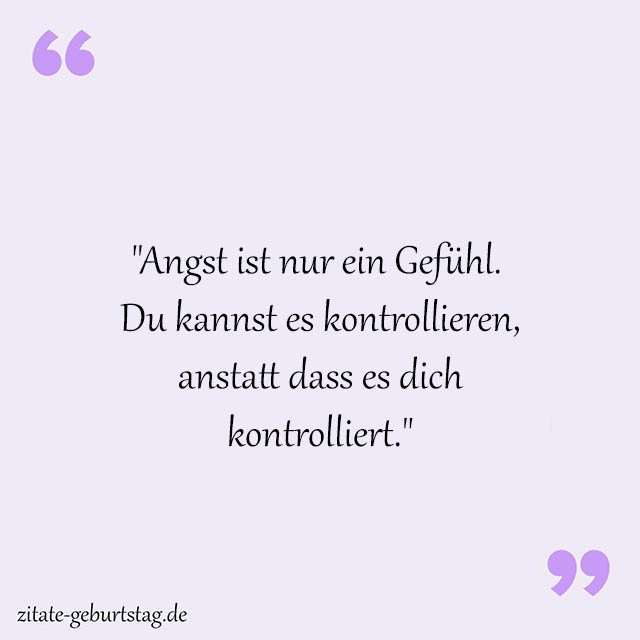 Angst Sprüche Und Zitate